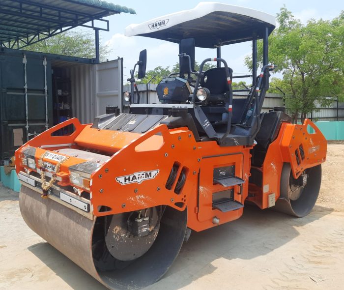 tandem roller Hamm tandem roller machine for road construction and asphalt compaction